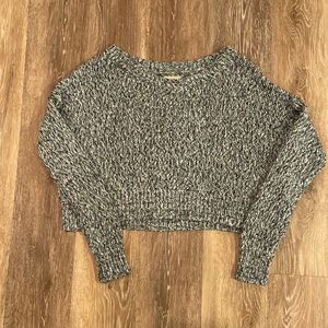 Hollister blue short crew neck sweater